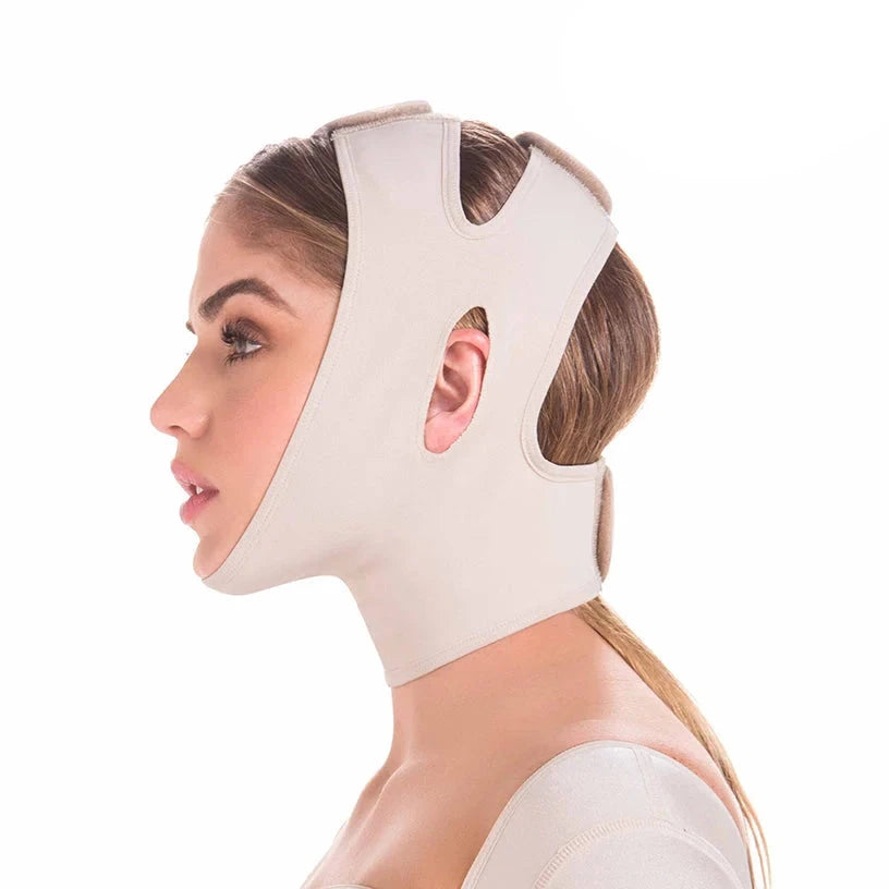 Fajas MariaE 9010 Compression Chin Strap for Women / Mentonera / Powernet