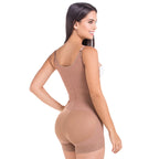 Fajas MariaE 9434 | Colombian Postpartum Boyshort Shapewear for Women | Strapless & Tummy Control | Powernet