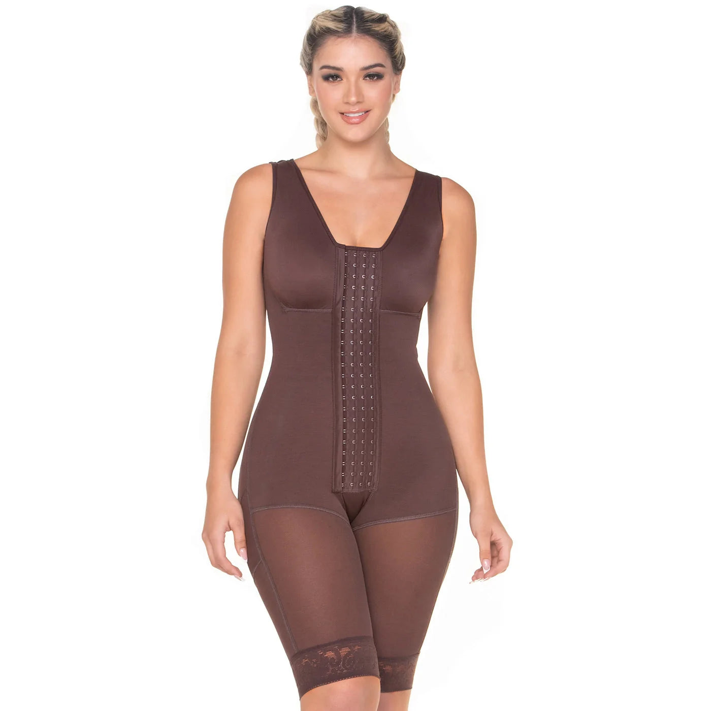 MARIAE FPT6340 Stage 2 Faja Colombiana Postpartum Post Surgery Shapewear Bodysuit Mid Thigh | FQ115