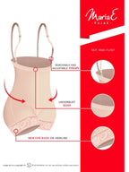 Fajas MariaE FU107 | Strapless Shapewear for Women for Daily Use | Tummy & Back Control | Triconet