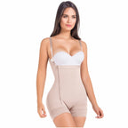 MARIAE FPL3330 Stage 2 Faja Colombiana Post Surgery Postpartum Shapewear Bodysuit Short Length with Side Zipper & Open Bust | 9633 | FQ113