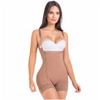 MARIAE FPL3330 Stage 2 Faja Colombiana Post Surgery Postpartum Shapewear Bodysuit Short Length with Side Zipper & Open Bust | 9633 | FQ113