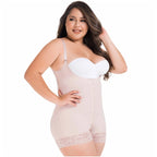Fajas MariaE FP100 | Postpartum Faja Butt Lifting Shapewear For Daily Use | Open Bust & Front Closure | Powernet