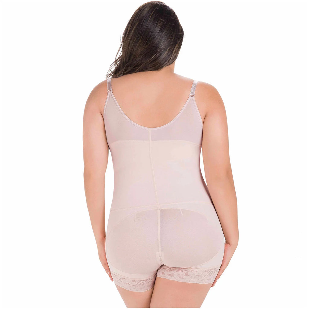 Fajas MariaE FP100 | Postpartum Faja Butt Lifting Shapewear For Daily Use | Open Bust & Front Closure | Powernet