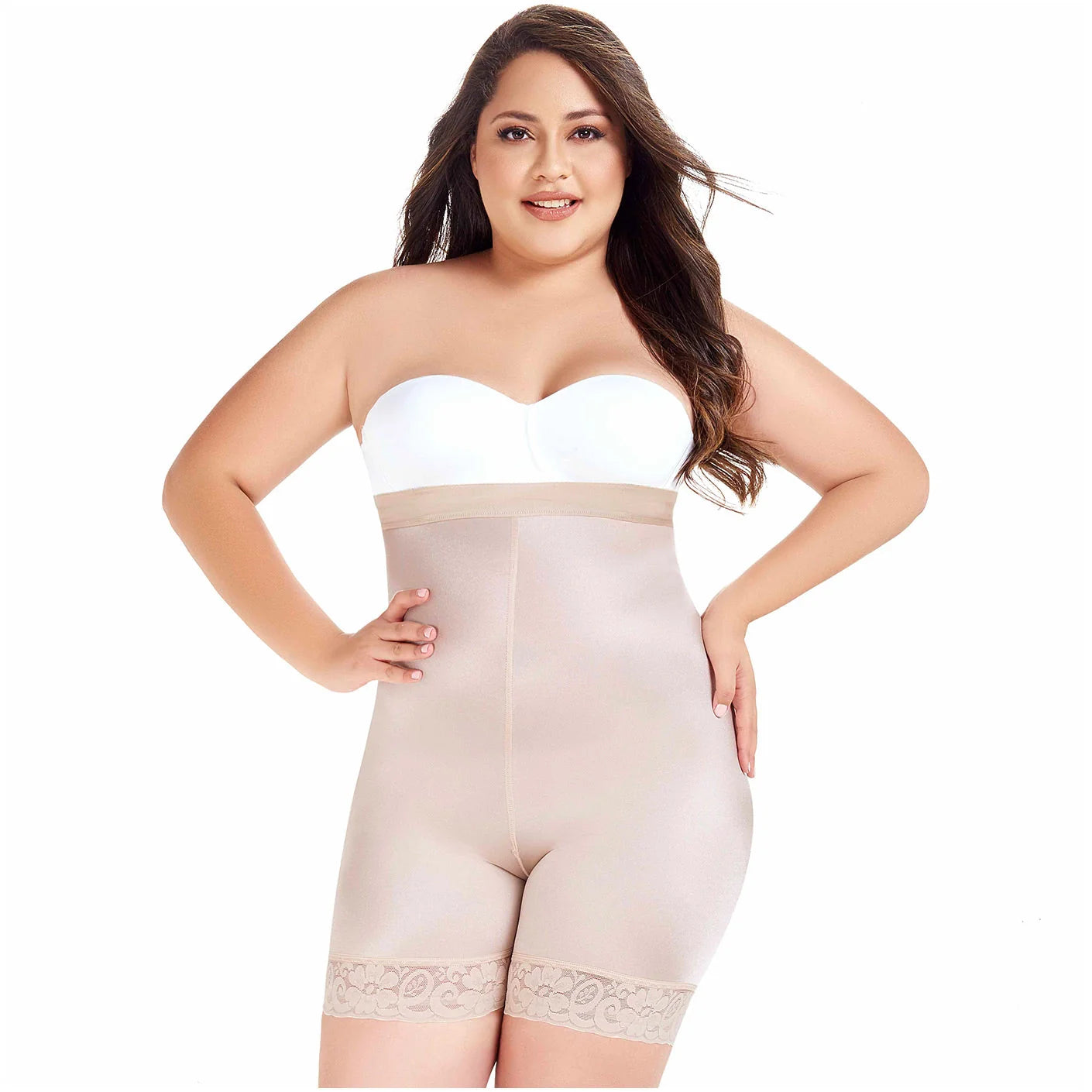Fajas MariaE FU107 | Strapless Shapewear for Women for Daily Use | Tummy & Back Control | Triconet