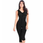 Fajas MariaE 9262 | Colombian Postpartum Full Body Body Shaper for Women | Knee Length & Bra | Powernet