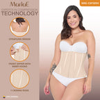 MARIAE CXF000V Waist Cincher Shapewear Faja Colombiana Waist Shaper with front Zipper & Inner Hooks | FU123 | 9038