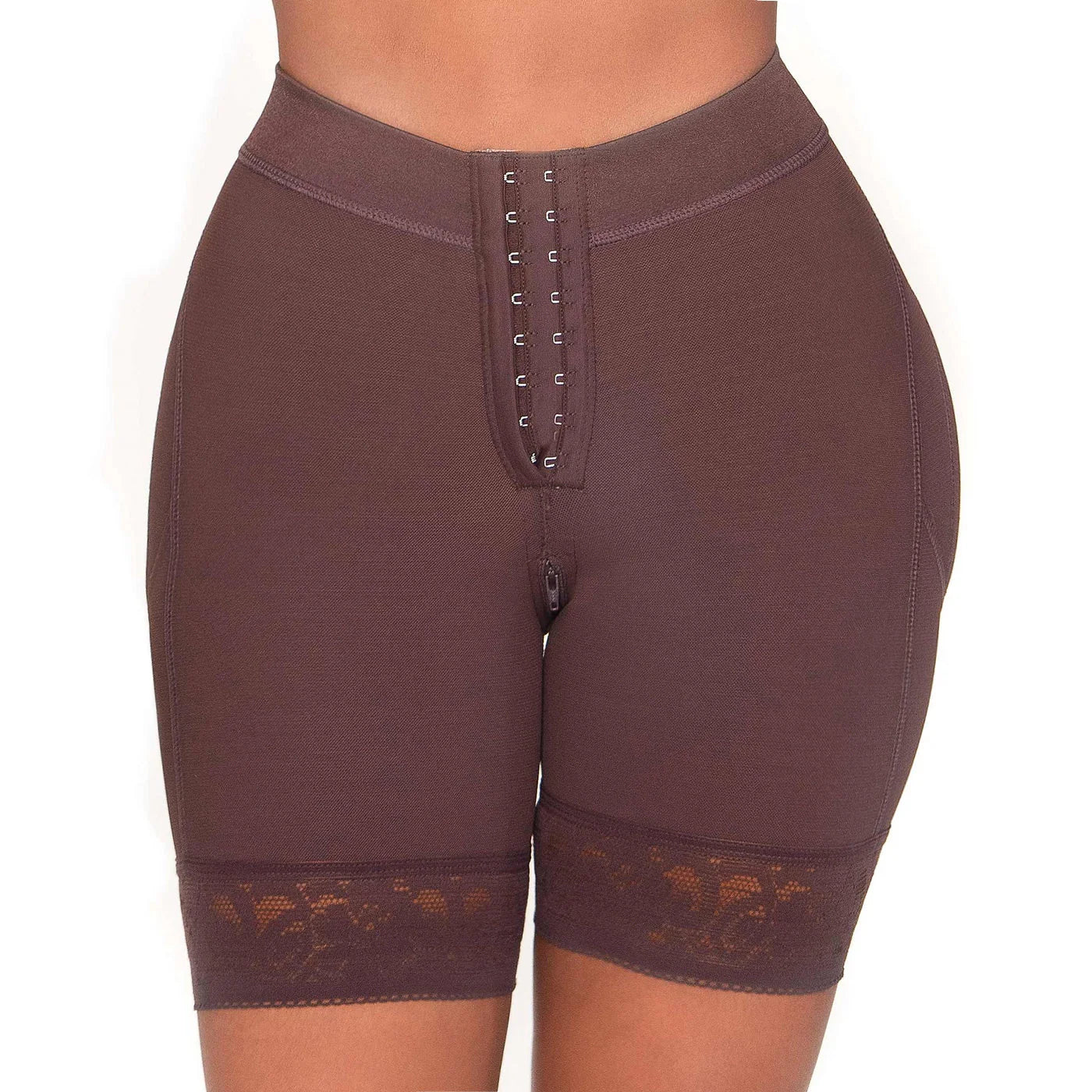 MARIAE SPD0530 Fajas Colombianas Low Rise Shapewear Shorts with Zippered Crotch High Compression | FC302
