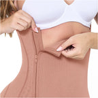 MARIAE FPL3330 Stage 2 Faja Colombiana Post Surgery Postpartum Shapewear Bodysuit Short Length with Side Zipper & Open Bust | 9633 | FQ113