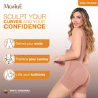 MARIAE FPL3330 Stage 2 Faja Colombiana Post Surgery Postpartum Shapewear Bodysuit Short Length with Side Zipper & Open Bust | 9633 | FQ113