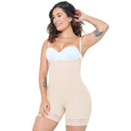 MARIAE FPL9530 Faja Colombiana Postpartum & Daily Use Shapewear Bodysuit Short Length with Side Zipper & Open Bust | 9143