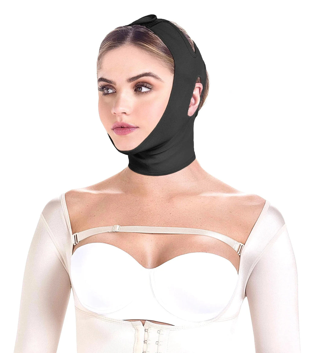Fajas MariaE 9010 Compression Chin Strap for Women / Mentonera / Powernet